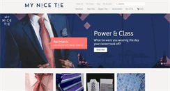 Desktop Screenshot of mynicetie.com